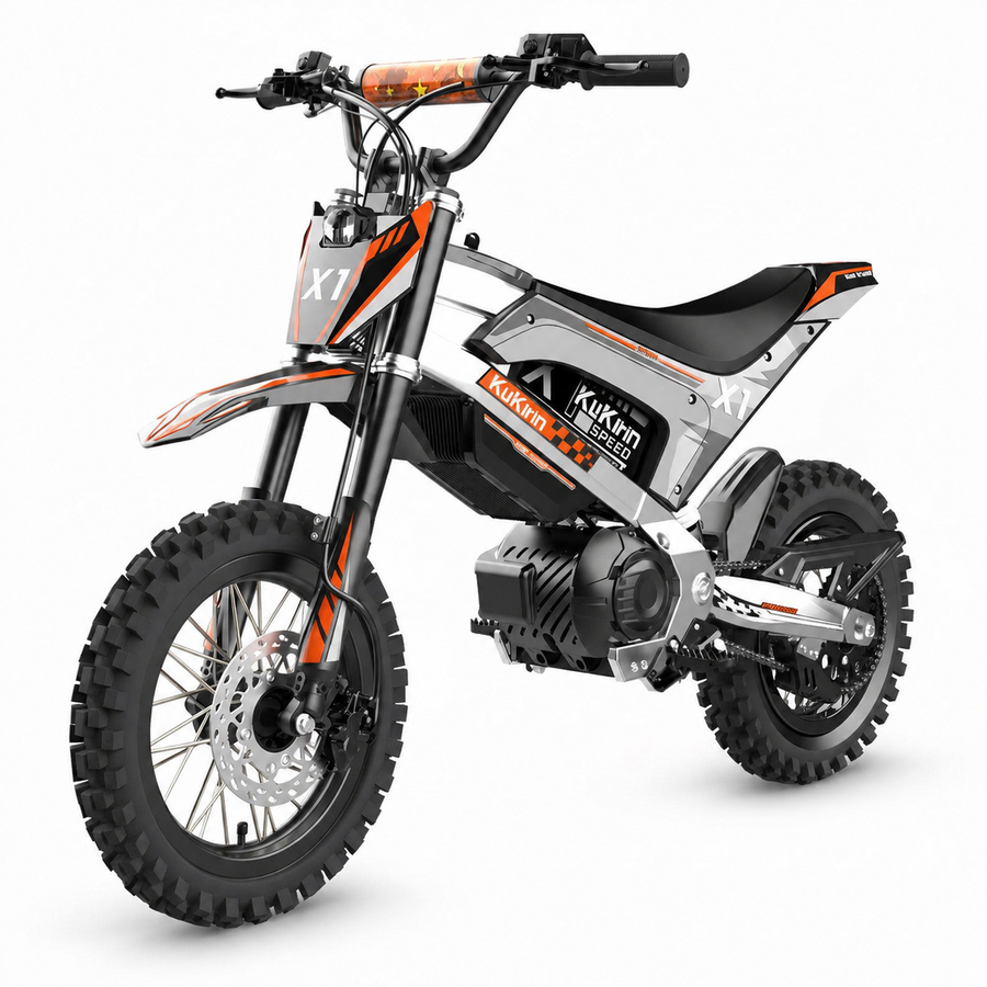 Motocykl elektryczny KuKirin X1, silnik o średniej mocy 1000 W, akumulator 48 V 20,8 Ah, opony terenowe 14/12 cali - wyspahulajnog.app