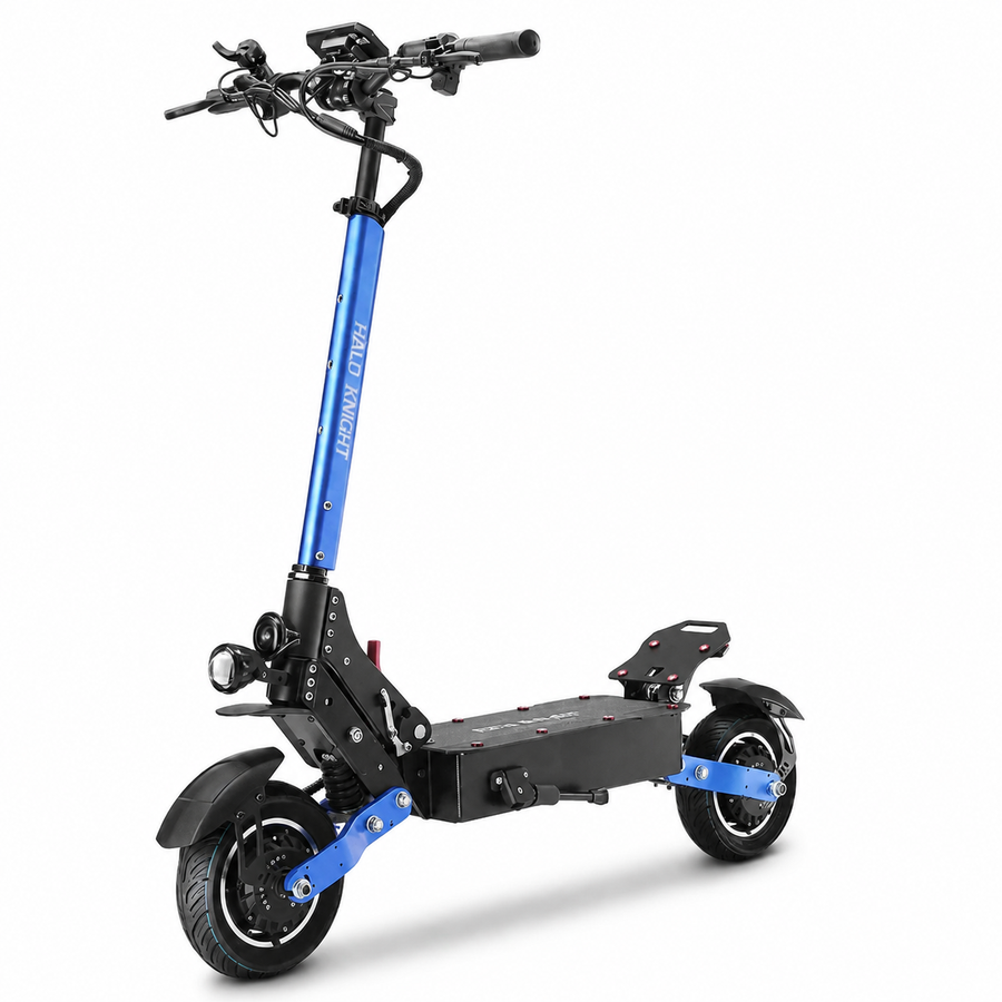Hulajnoga elektryczna Halo Knight T108 10-calowe opony drogowe, silnik 1000W*2, maks. prędkość 65km/h - Czarny - wyspahulajnog.app