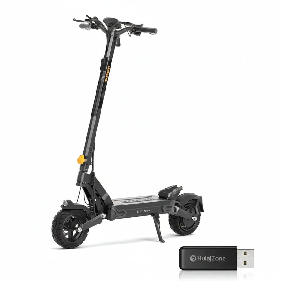 Jednosilnikowa składana hulajnoga elektryczna Ausom L2 Max, silnik 1000W, 50km/h, bateria 48V 20,8Ah, opony bezdętkowe 10x3 cali - wyspahulajnog.app