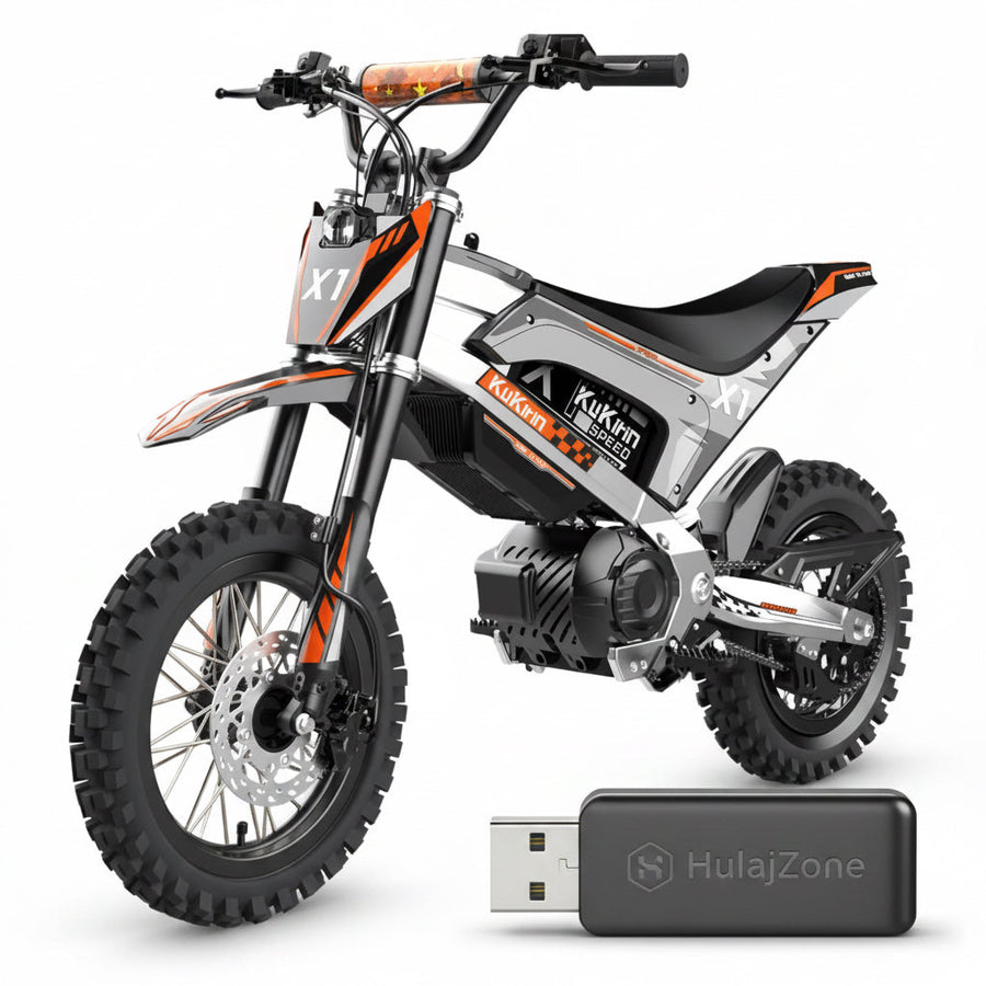 Motocykl elektryczny KuKirin X1, silnik o średniej mocy 1000 W, akumulator 48 V 20,8 Ah, opony terenowe 14/12 cali - wyspahulajnog.app