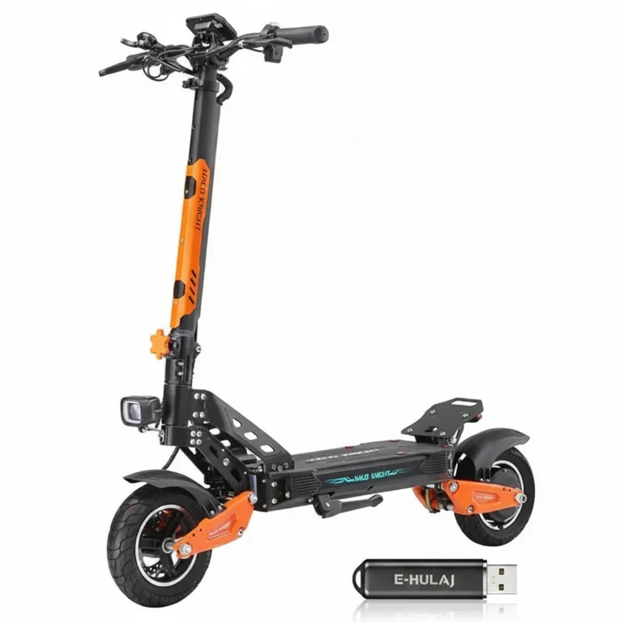 Składana hulajnoga elektryczna Halo Knight T102, silnik 1200W, bateria 52V 21Ah, 10-calowe opony, maks. prędkość 50km/h - wyspahulajnog.app