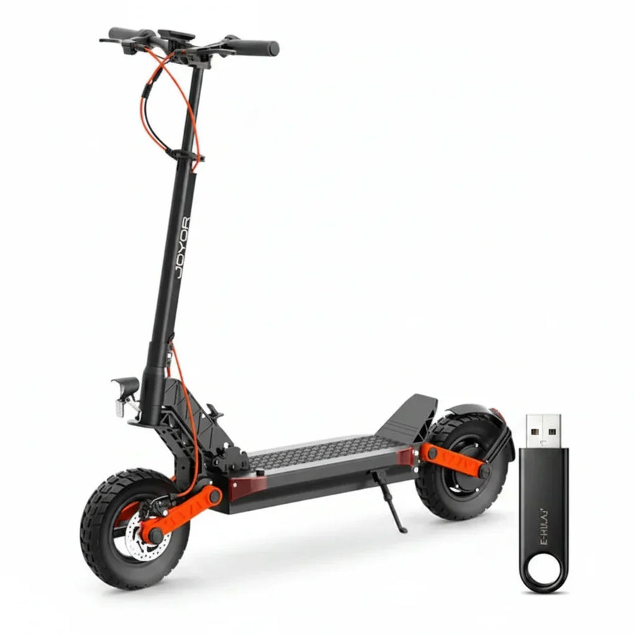 Joyor S8, silnik 600W, bateria 48V 26AH, 10-calowe opony, maks. prędkość 25km/h, zasięg 90km - wyspahulajnog.app