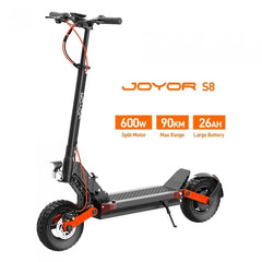 Joyor S8, silnik 600W, bateria 48V 26AH, 10-calowe opony, maks. prędkość 25km/h, zasięg 90km - wyspahulajnog.app